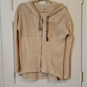 Roxy Zip Up Hooded Jacket Large NWOT